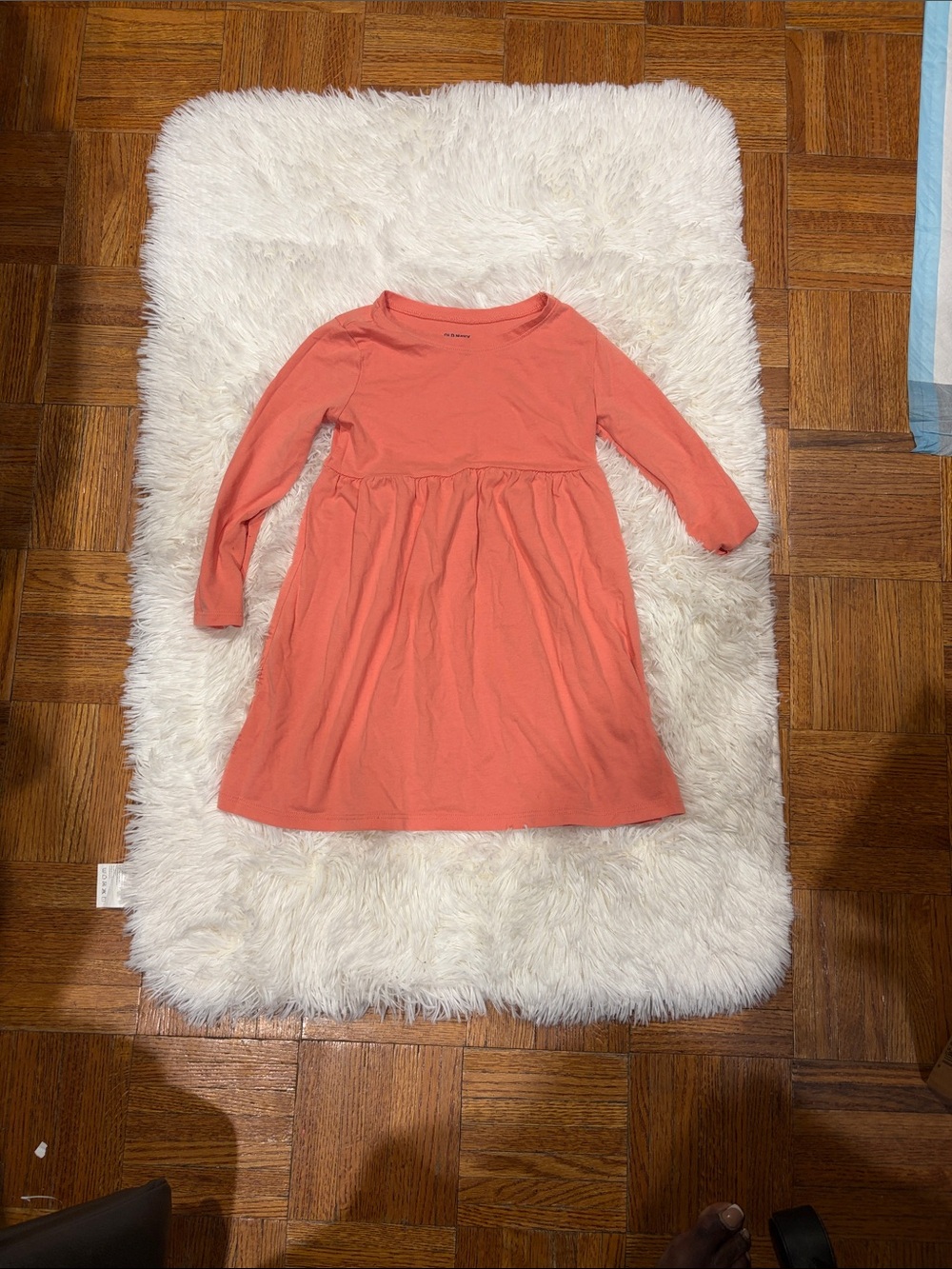 Girls' Long Sleeve Coral Knit Dress
